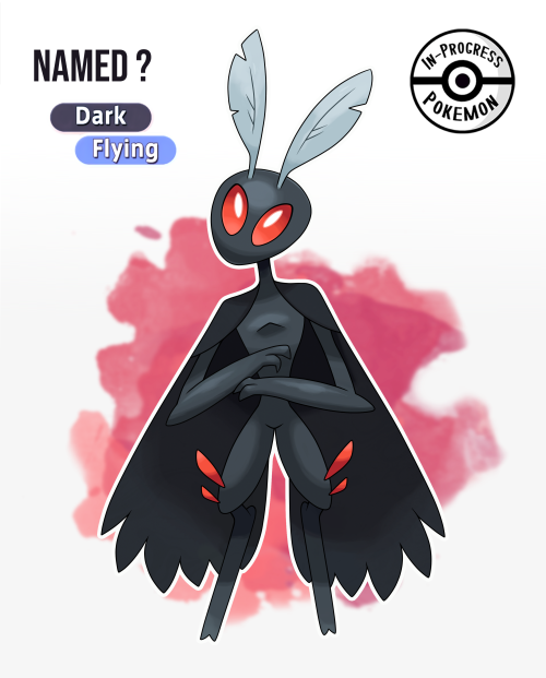 inprogresspokemon: Name: ??? Cryptid PokémonType: Dark, FlyingSize: 5′2″ | 96.2 l