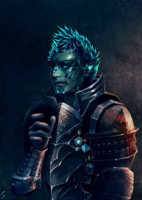 GW2 Commission- Veteran of the Mists Commission for a GW2 player of their character Daegan. Daegan i