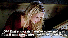 buffy-slays19:Buffy Summers + dragging/dissing vampires