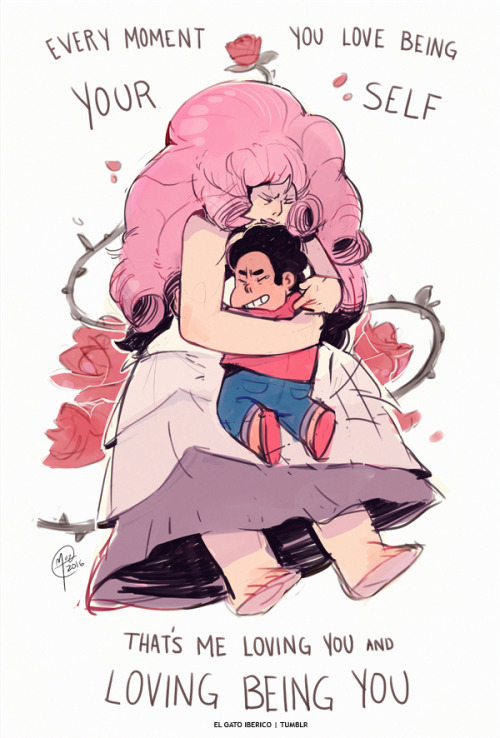 elgatoiberico:I had a dream about Steven and Rose so I sketched out something Straight to Video rela