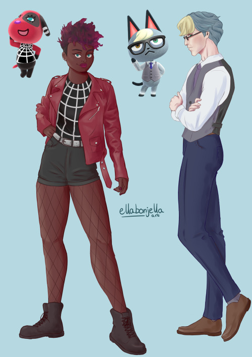 A couple more of Fruitland&rsquo;s villagers, Cherry and RaymondPlease help a local artist by reblog