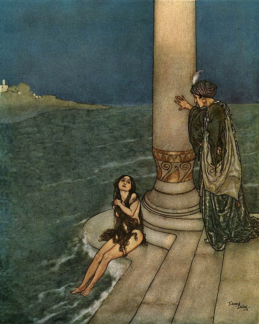 magictransistor:  Edmund Dulac, Stories from The Arabian Nights, 1907.