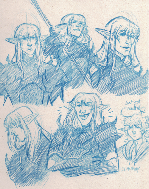 eemamminy-art:Expressions on some ff14 npcs