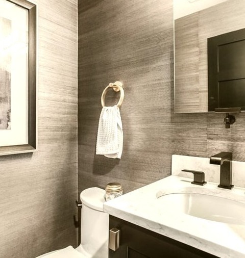 Bathroom - Contemporary Powder Room