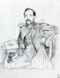 Portrait of Lieutenant P.E. Lvov (1846),