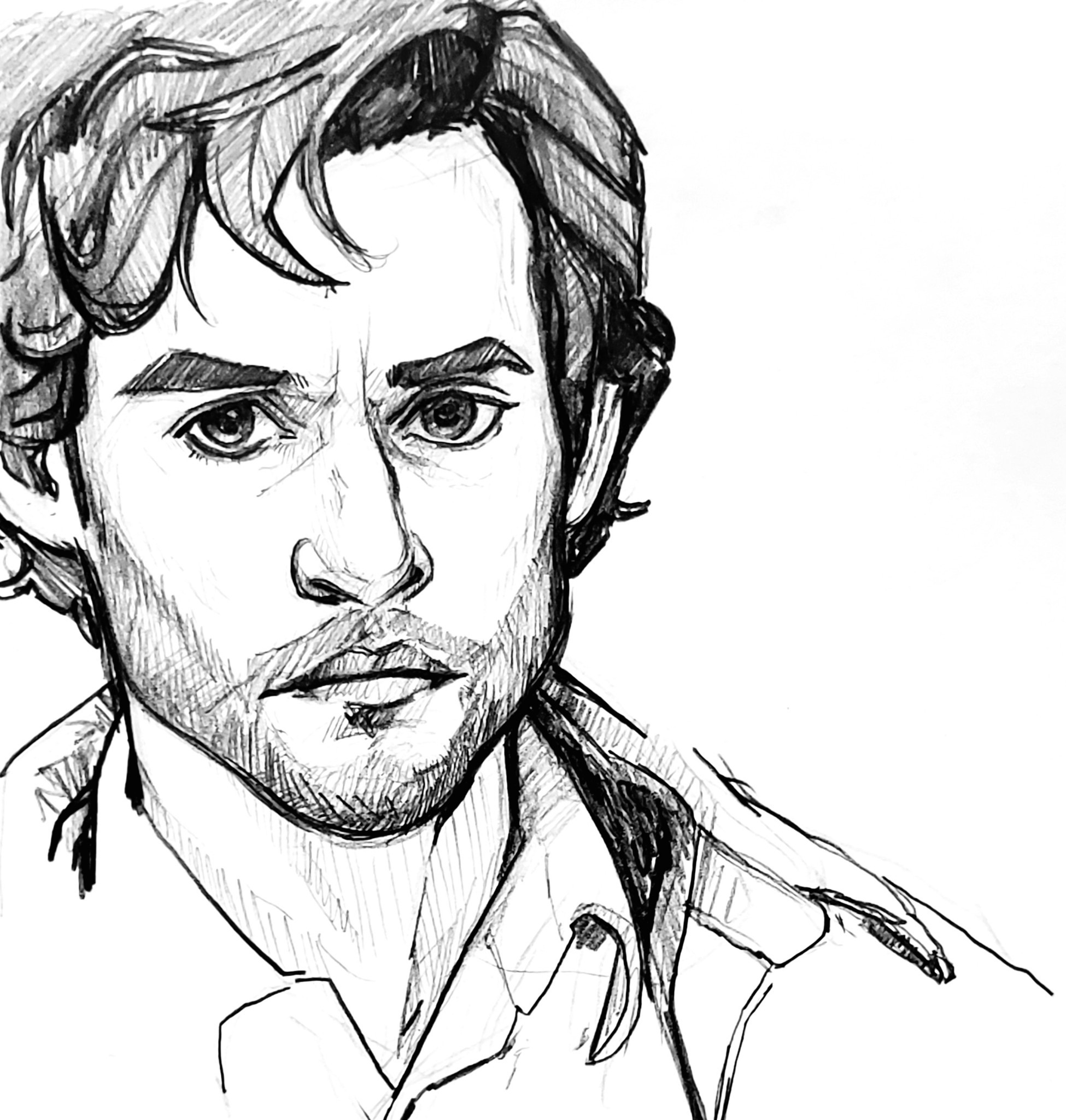 Progress on stylizing Will Graham. Not there yet, but progress 🙃