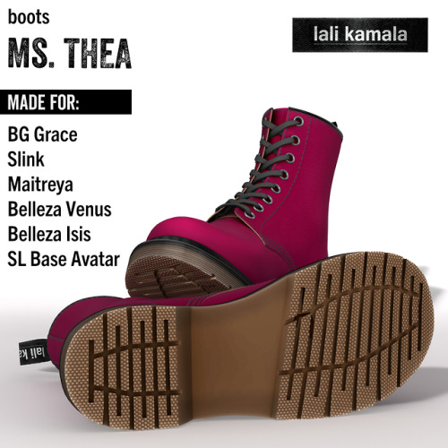 &ldquo;Ms. Thea&rdquo; Classic female boots for use in the Second Life.High realistic lookin