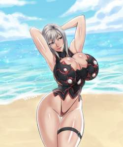 Randomreduxsmut: Aranea Highwind Armor Ver. By Devil-V  ;9