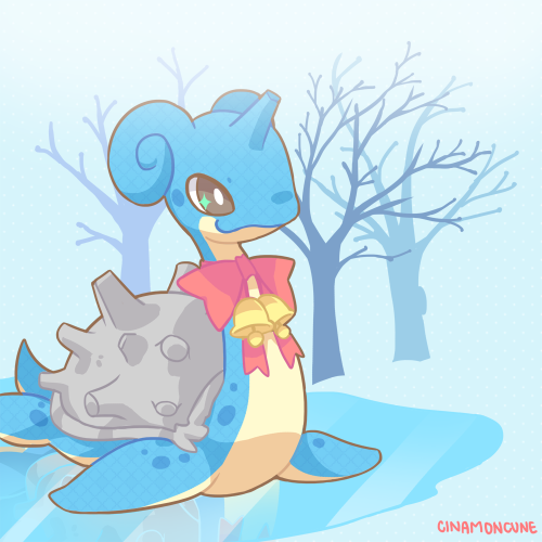 cinamoncune:cinamoncune:POKEDDEXY Day 12 ~ Favourite Ice Type Baby Lapras! UwwaaaaIt’s that time of 