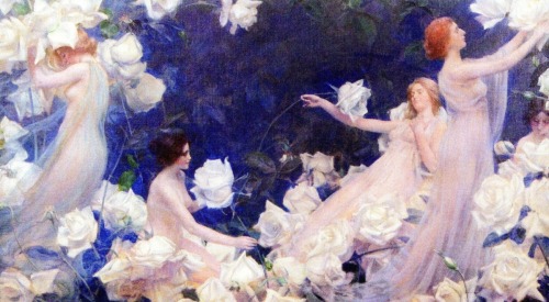 labellefilleart: The Peris, Charles Courtney Curran 