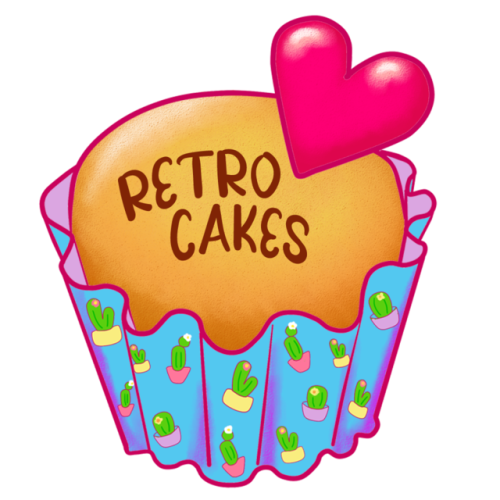 Logo para una amiga pastelera, la pueden encontrar en Instagram como @poly_retrocakes, si quieres al