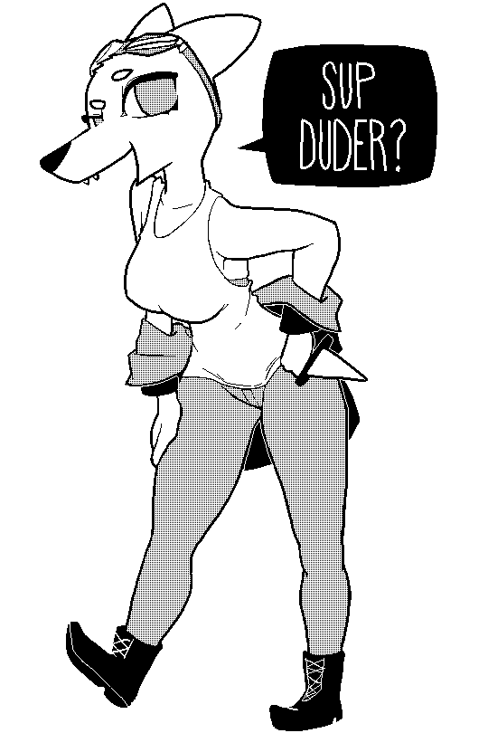 opashoo:  Gregg but as a gay punk biker chick