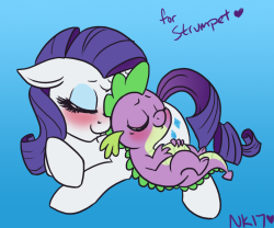 naomiknight17:  Cutesy quick Rarispike pic