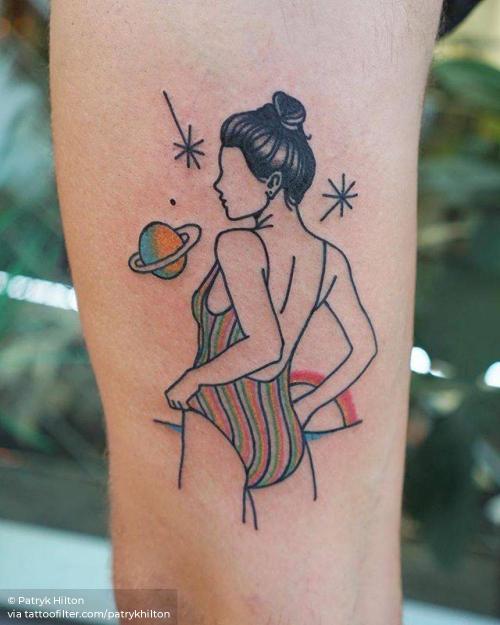 By Patryk Hilton, done in London. http://ttoo.co/p/36131 contemporary;facebook;illustrative;medium size;other;patrykhilton;thigh;twitter;women