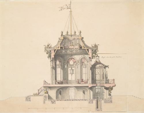 Michel Barthelemy Hazon (French, Paris 1722–1818 Paris)Project for a Chinese Pavillion ndThe Metropo