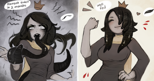 fiship:My new vampire OC, the Leech QueenShe tries her best to be a Queen despite being so spooky and lonely!