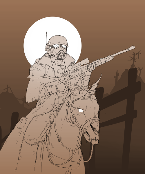 NCR Ranger Oc: Beau Lovejoy And His Horse Guano