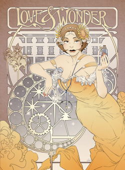 chirart:  Small Town Witch, starring Kitty Lovelace. Tried my best Alphonse Mucha cosplay. 