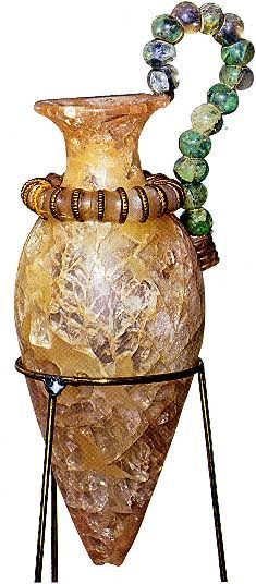 treasures-and-beauty:Rhyton of rock crystal -ca 1500 -1450 BC - from the Palace of Zakros.