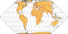 The Eckhert II Projection
One of a series of six projections developed by Max Eckert (1868-1938). This is an equal-area map with poles and central meridians at half the length of the equator. The meridians are broken straight lines. Image courtesy of...