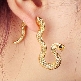 caitlynhetillica:   Cute Cat &amp; Fish Earring Elephant Earring Stud Whale Earrings