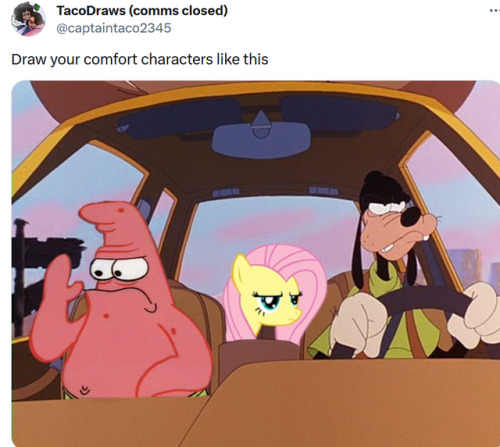 That One Draw Your Three Comfort Characters In This Thing