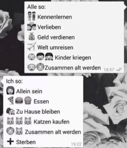 quotelifemessmine:  Alle so: :) Ich so: :(