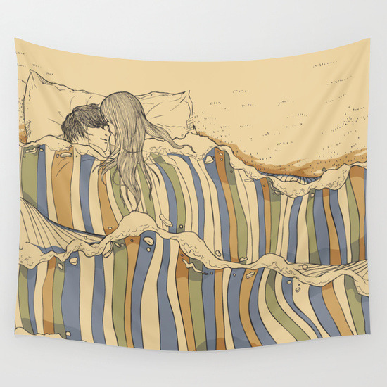 bestof-society6:  POPULAR WALL TAPESTRIES BY VARIOUS ARTISTS  The Great Wave off