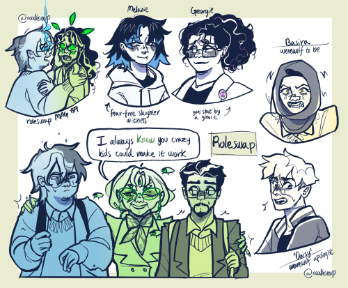 A Variety Of Clean Doodles For The Magnus Archives Roleswap Au