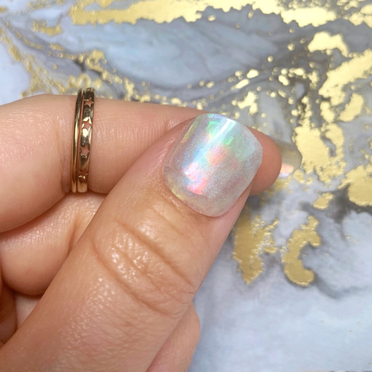 The art of Nails - Nail artist - Acrylics with encapsulated dots, marbled  acrylic with angel paper & fairy magic pigment :) | Facebook