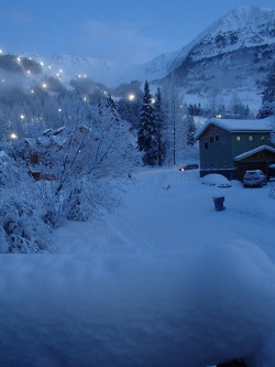 ohhaialaska:  Been shoveling my deck regularly