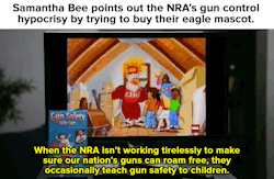 wilwheaton:  micdotcom:  Watch: Bee’s quest wasn’t over. Her next stop was a gun show — where things got even more ridiculous.   Fuck the NRA. 