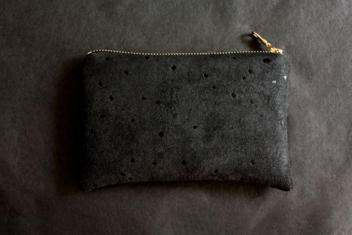 Black Zip Pouch //LeeCoren