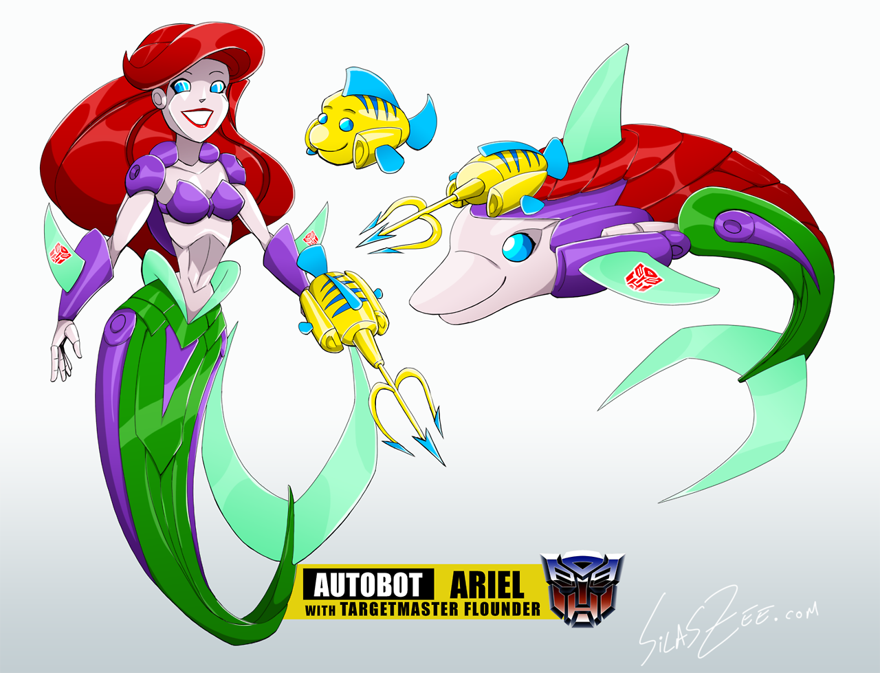 dyemooch:  silaszee:Transformers Targetmaster Disney Princesses because I’m an