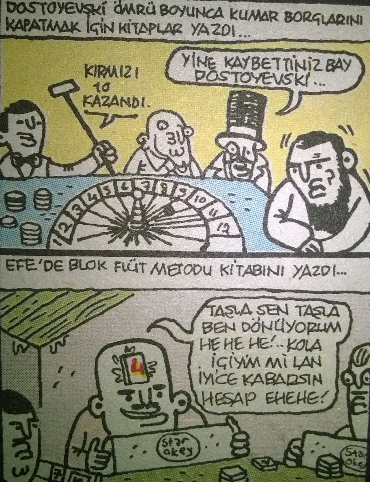 Dostoyevski ömrü boyunca...