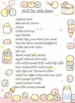 pickle-pippa:  Little Space Guide These ARE NOT must-haves, just suggestions for littles in general. Everyone is different and should only do what they are comfortable with. 🌸 