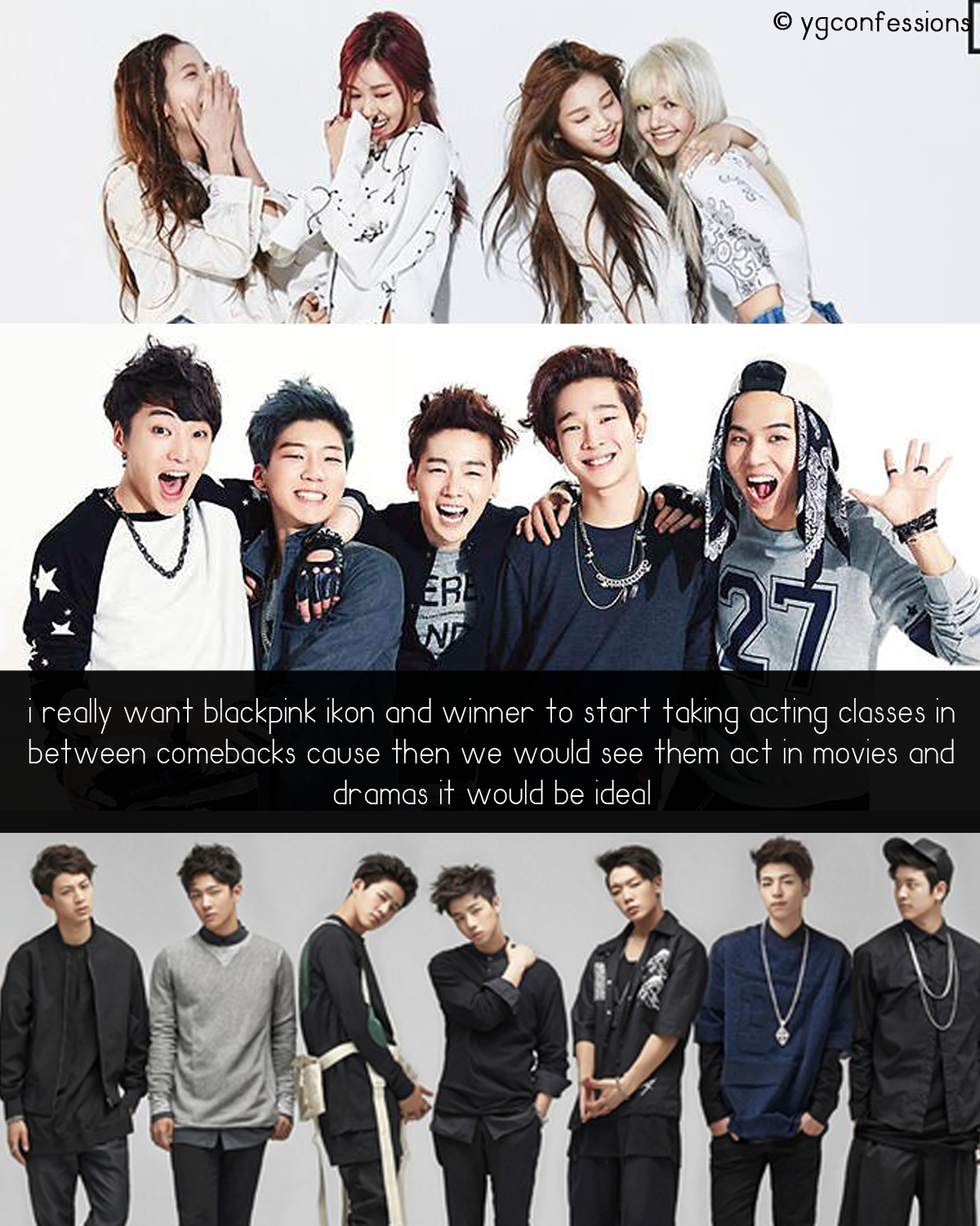 Yg Confessions I Really Want Blackpink Ikon And Winner To Start