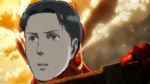 agent-pluto:  blangyouredead:  agent-pluto:  Ape titan is secretly Marco.Colossal titan is secretly Marco.Female titan is secretly Marco.Rouge titan is secretly MarcoEren’s Dad is secretly MarcoPixis is secretly MarcoEveryone is Marco. Everything is