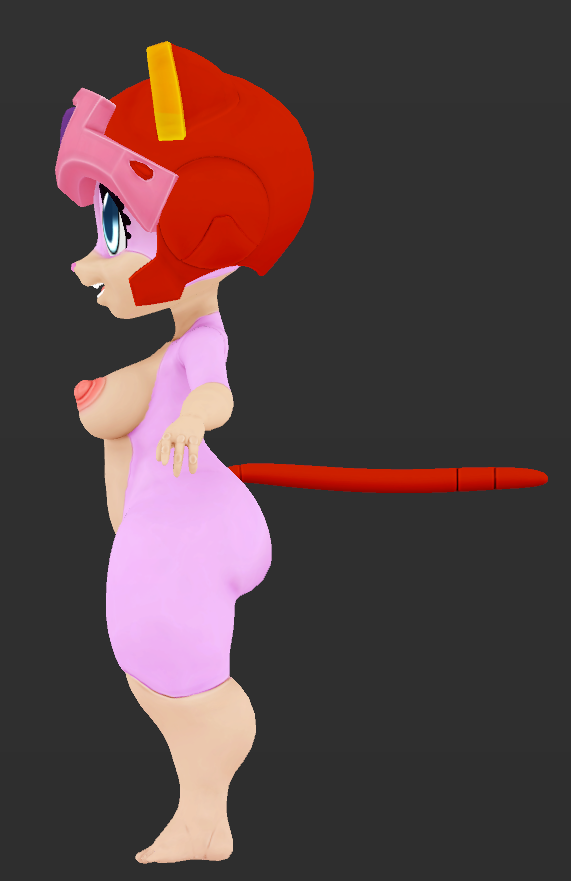 endlessillusionx:  Last model of the year.The original zbrush sculpt file was made