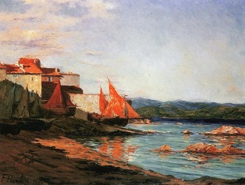 wonderingaboutitall:The Point Of The Port Of Saint Tropez - Francis Picabia