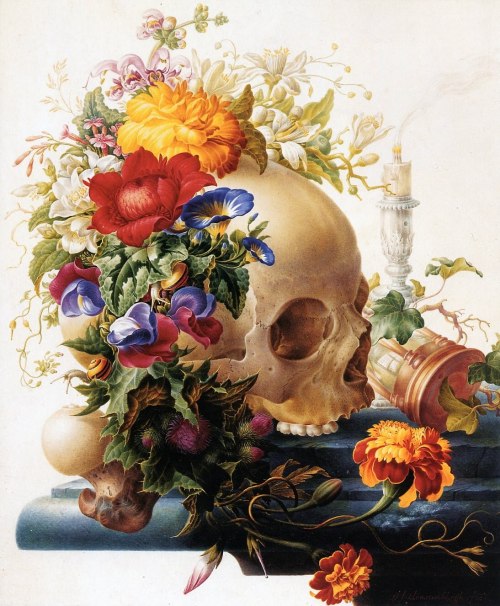 blessedwhiteeyesore: Herman Henstenburgh - Vanitas c.1700