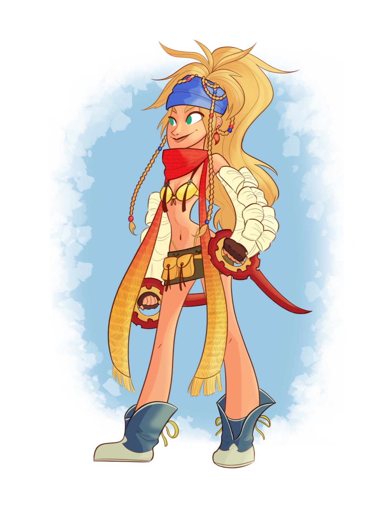 Quick Rikku sketch from FFX-2, this my all time Final Fantasy favorite character