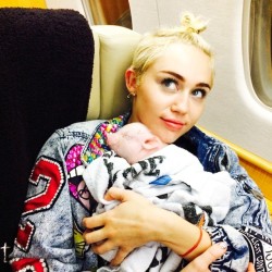 mileynation:  @mileycyrus: piggy on a pj