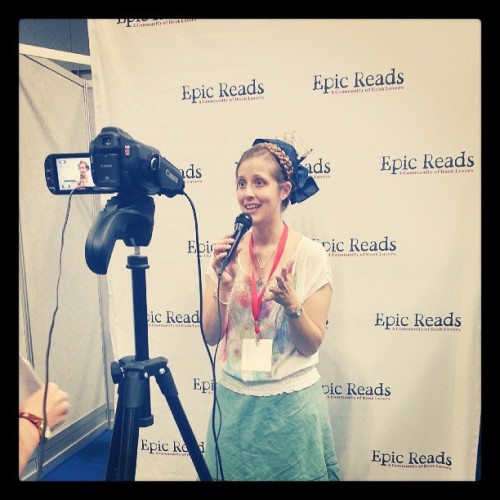 epicreads: Photos from our interview session at Book Expo America!  We spot Sooz!
