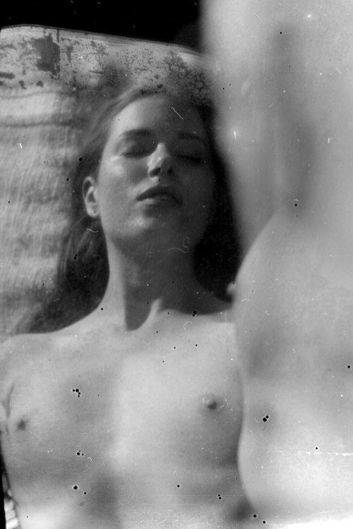 thelunartype:  Some funky film photo of me taken by Teknari.