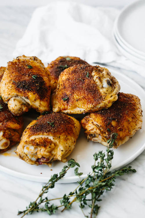 hoardingrecipes:Crispy Baked Chicken Thighs