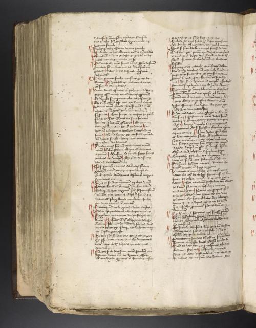 We saw the beautiful opening page of Ms. Codex 1222 earlier this week, but fols. 349r-350v have an i