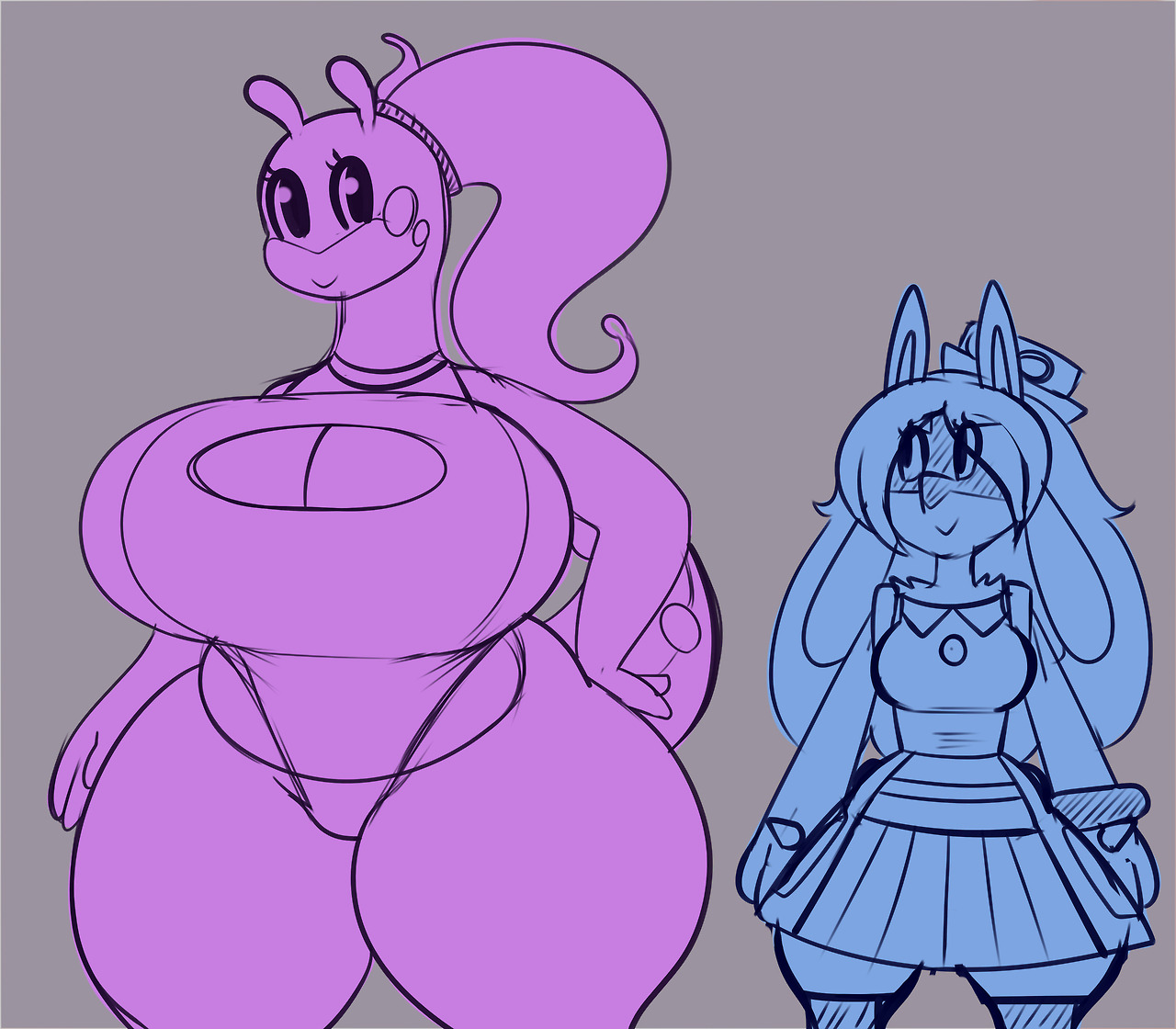 somescrub2: Pokemans sketch for Dani &lt;3 &lt;3 &lt;3