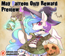 Halloween coming early!! Princess Celestia,track or trick. MayPatreon-Only Reward will update in 6/8!! It will have SFW Ver. And this month have a little surprise for you guys. It will update information soon. My patreon: https://www.patreon.com/shepherd0