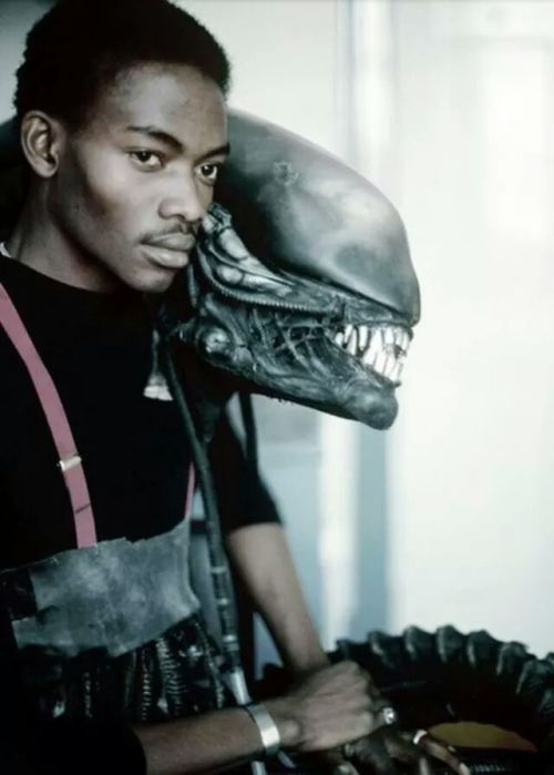 theonlybryon: Bolaji Badejo, played the alien in the Ridley Scott Classic film, 1979